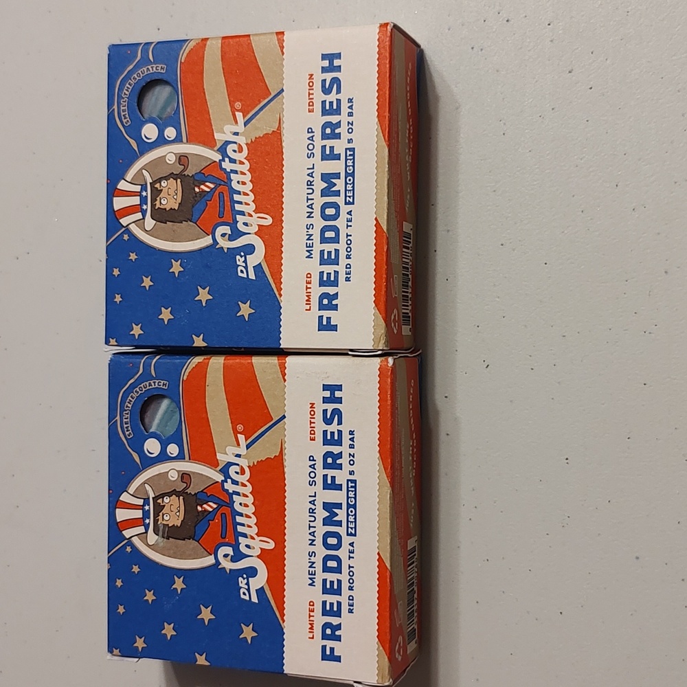 Dr Squatch Freedom Fresh 2 Bars NIP